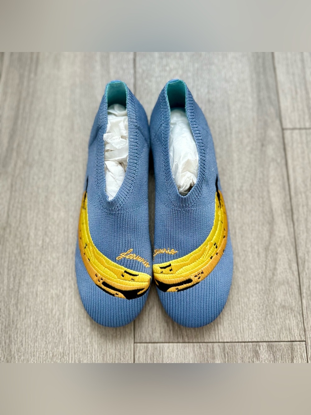 Farm Rio Embroidered Banana Knit Ballet Flats NWOT